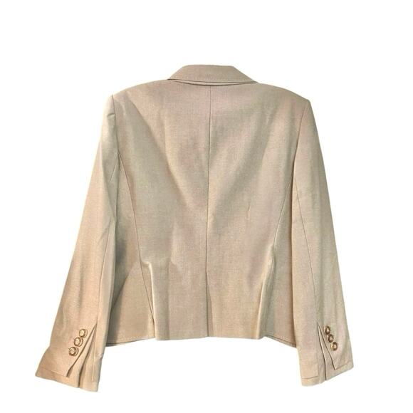 Antonio Melani Women's Tan 2-Button Front Long Sleeve Career Chic Blazer SZ 14 - Picture 2 of 8